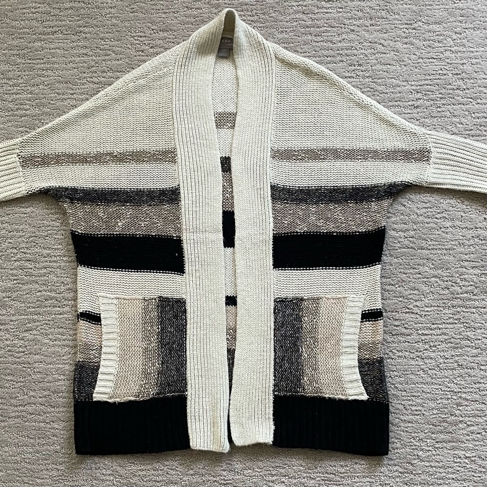 Chic Striped Cardigan Sweater